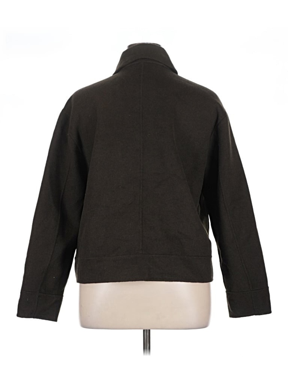 Bernardo Brown Boxy Wool Peacoat - Picture 2 of 8